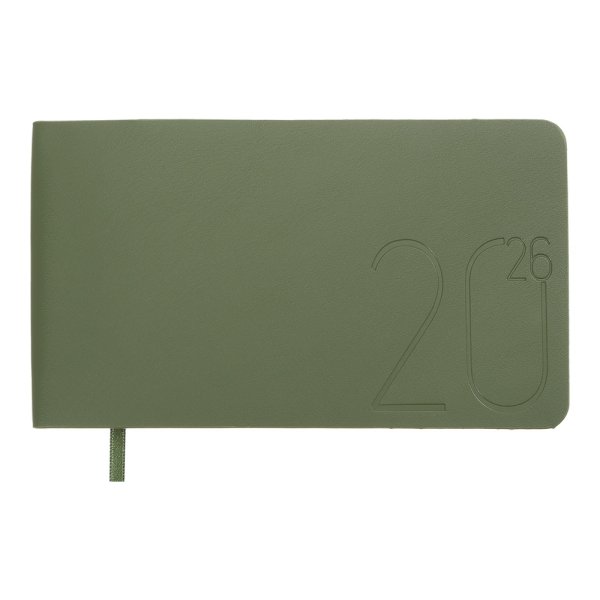 Щотижневик кишеньковий на 2026 рік, 153х87мм, MORANDI STYLE зелений