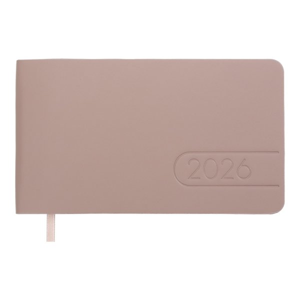 Щотижневик кишеньковий на 2026 рік, 153х87мм, LIGHT MORANDI какао