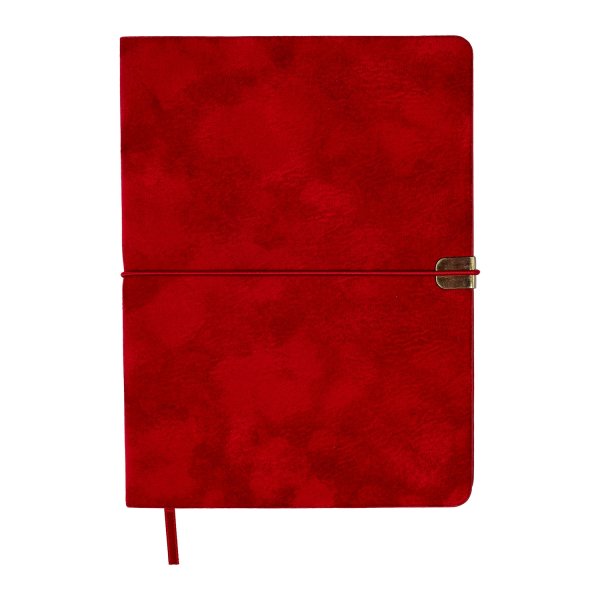 Щоденник А5 недатований VELOUR червоний