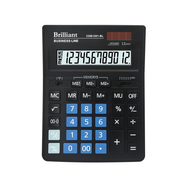 Калькулятор  Brilliant CDB1201-BL, 12 разрядов