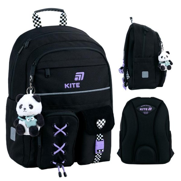 Рюкзак шкільний Kite Education Panda Love K26-584M-2
