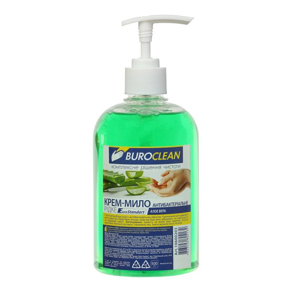 Крем-мило антибактеріальне Eurostandart 500мл Алое Вера