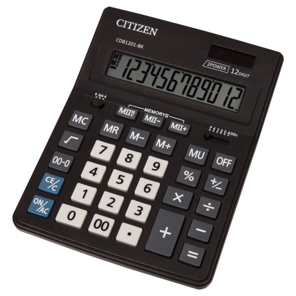 Калькулятор Citizen CDB1201-BK, 12 розрядів
