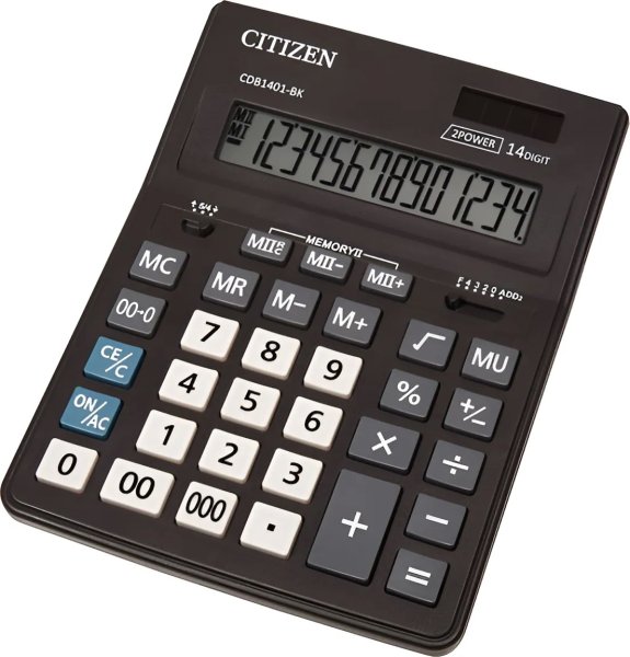 Калькулятор Citizen CDB1401-BK, 14 розрядів