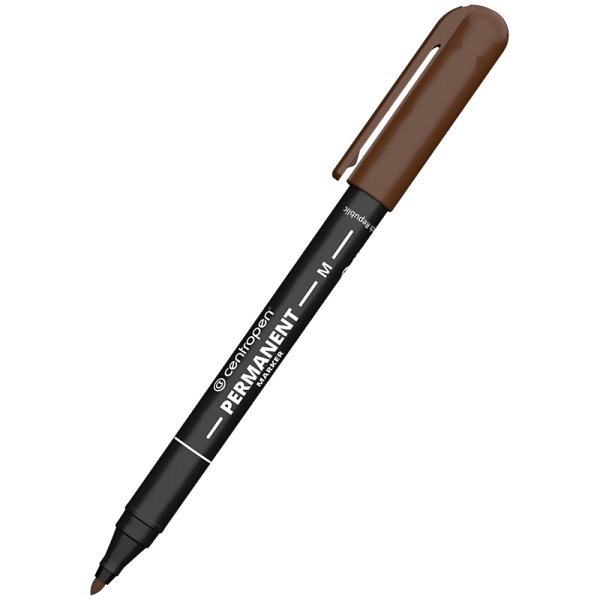 Маркер водостійкий 1,0мм, коричневий