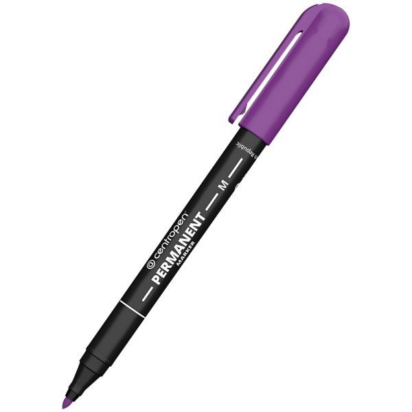 Маркер водостойкий 1,0мм, фиолетовый