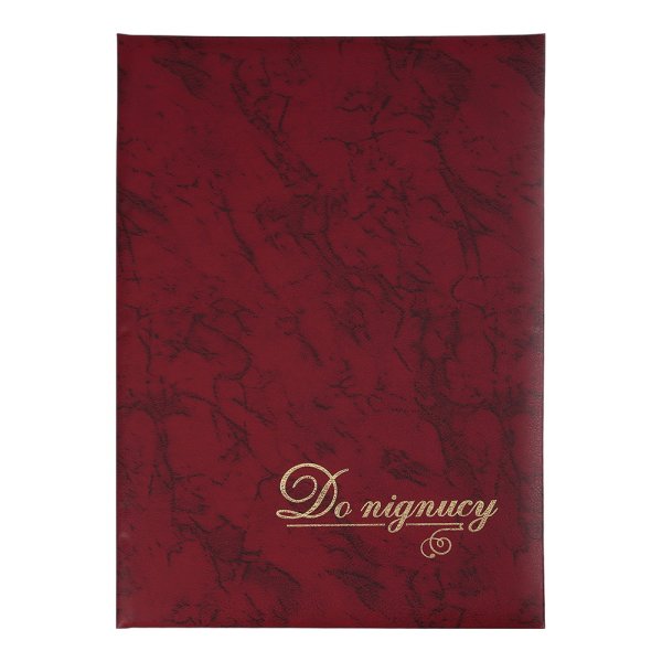 Папка "До підпису", А4+, балакрон, бордо