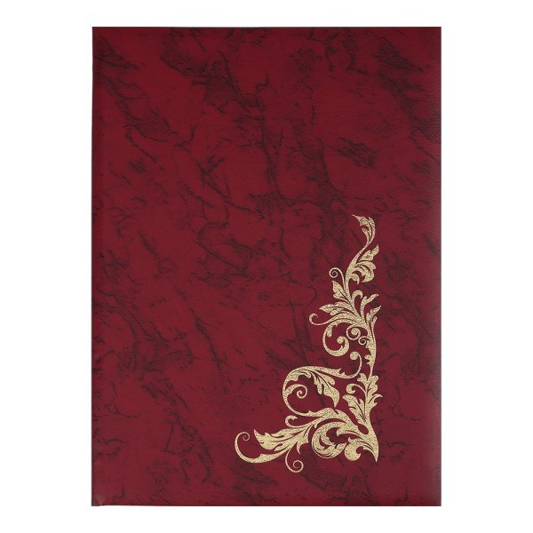 Папка "Візерунок", А4+, балакрон, бордо