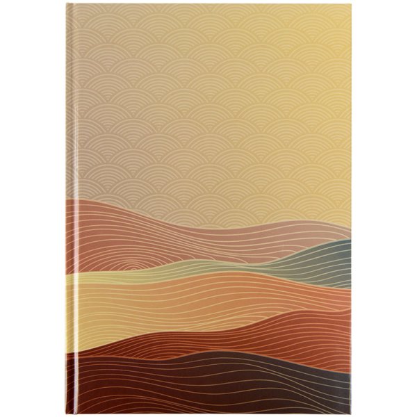 Книга канцелярская А4 96л, Axent Waves бронзовый