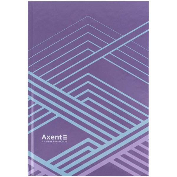 Книга канцелярская А4 96л, Axent Lines сиреневый
