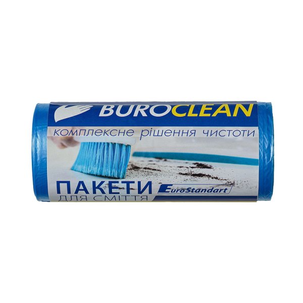 Пакети для сміття BUROCLEAN ECO, 35л 30шт, 500х600мм, сині