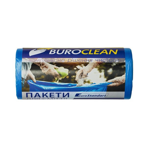 Пакети для сміття Eurostandart, 60л 20шт, 600х700мм, сині
