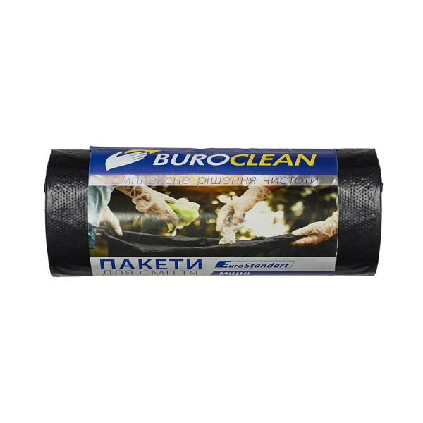 Пакети для сміття Eurostandart, 120л 10шт, 700х1080мм, чорні