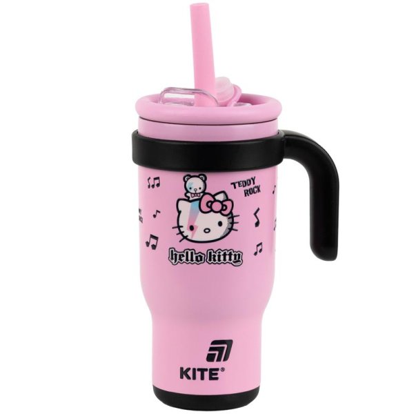 Термокружка з трубочкою Kite Hello Kitty HK25-1266, 530мл