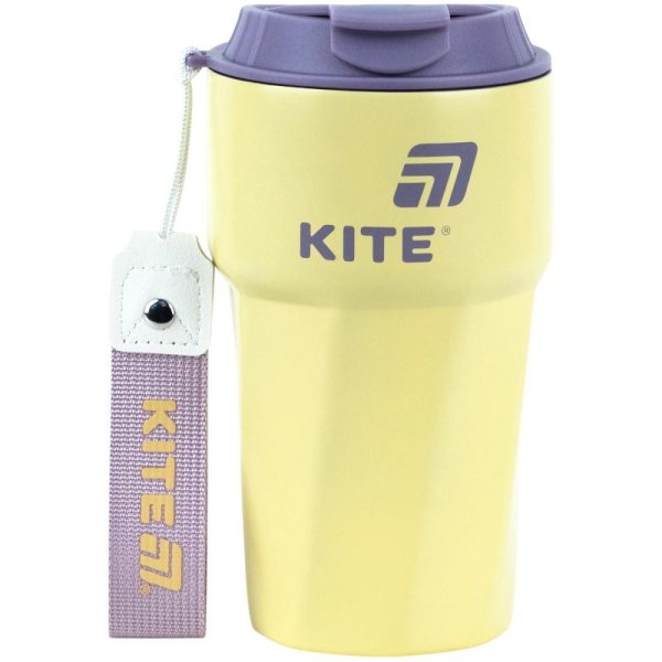 Термокружка Kite K26-1220-3, 450 мл, жовта