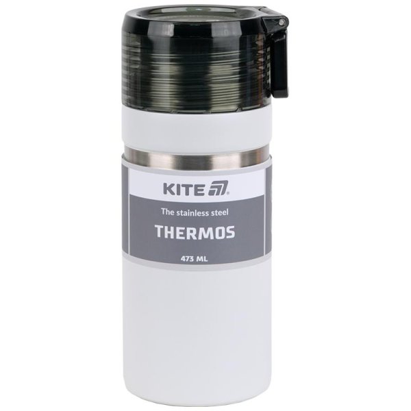 Термос Kite K25-320-1, 473 мл, білий