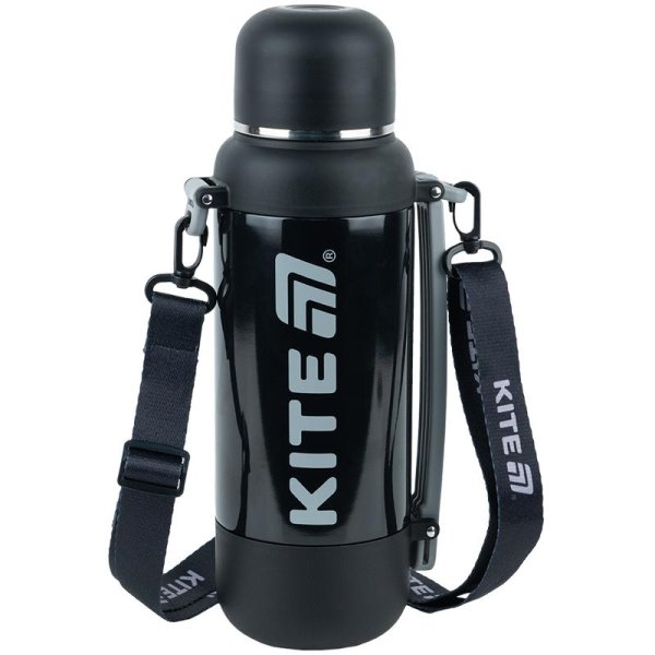 Термос Kite K25-1225-1, 1200 мл, чорний