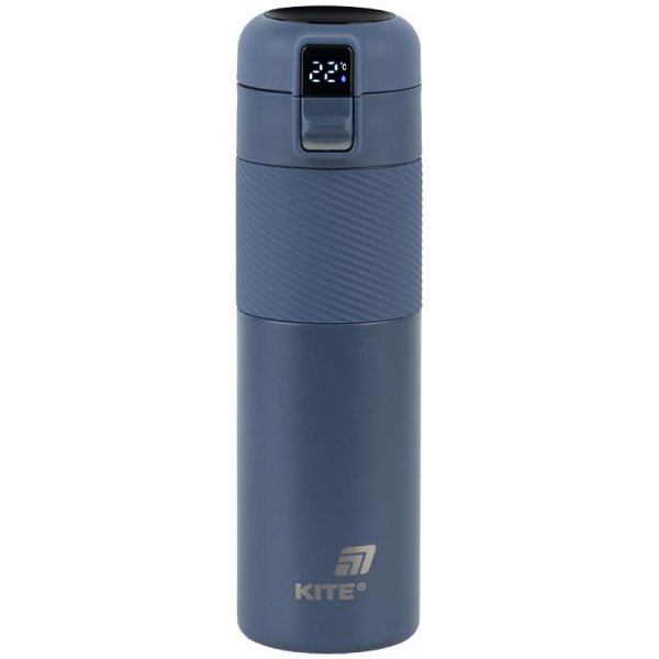 Термос із термодатчиком Kite K25-1227-2, 450 мл, синій