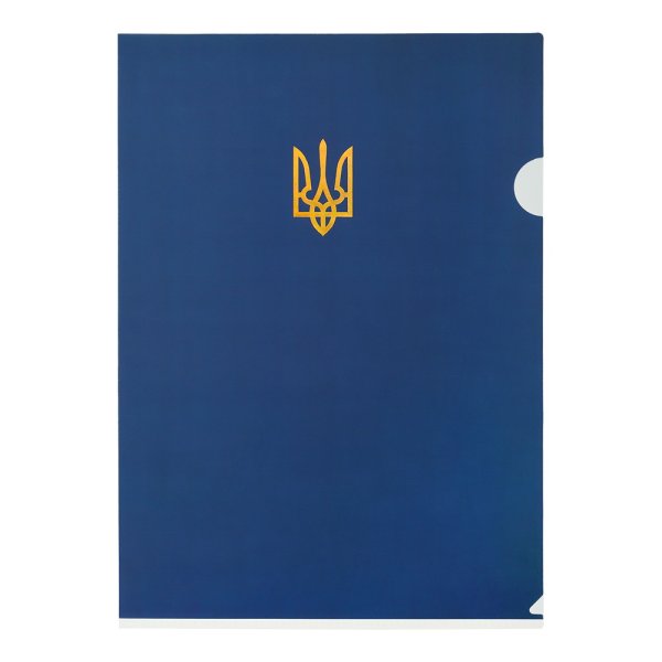 Папка-куточок А4 UKRAINE, темно-синя