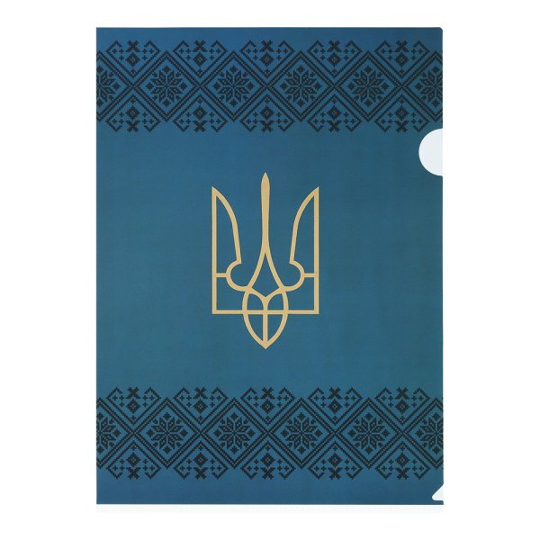 Папка-куточок А4 UKRAINE, синя