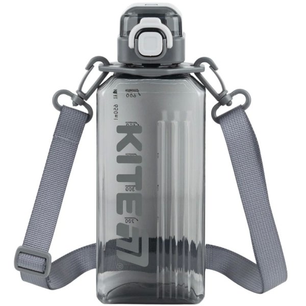 Пляшечка для води Kite K26-1275-2, 650 мл, сіра