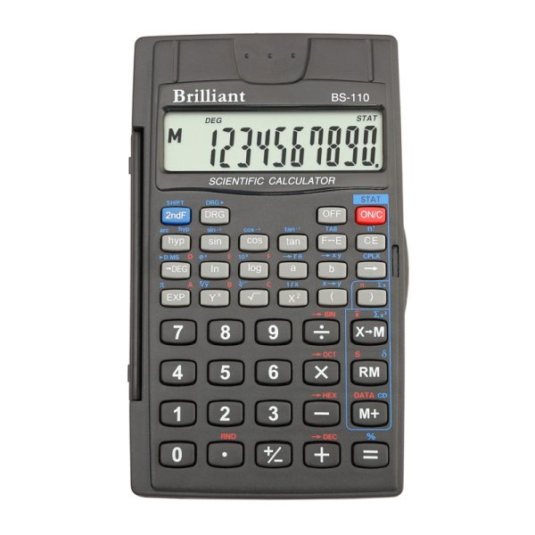 Калькулятор інженерний Brilliant BS-110, 8+2 розрядів, 56 функцій 