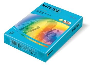 Бумага цветная Maestro Color А4 160гр/м2 Intensiv синяя