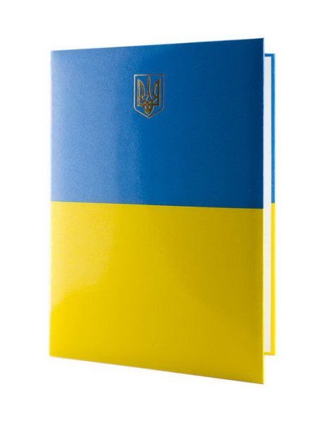 Папка на підпис із малим Гербом України 