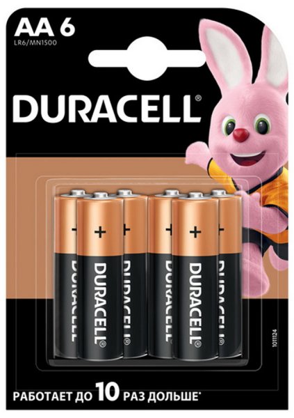 Елементи живлення (батарейки) Duracell LR6 AA, 6шт/уп 