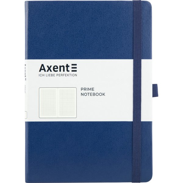 Книга записна Partner Prime А5, клітинка, синій 