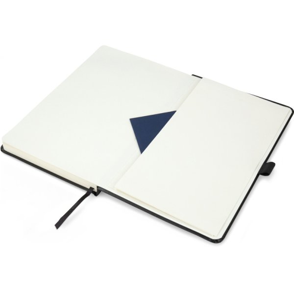 Книга записна Partner А5, лінія, чорний 