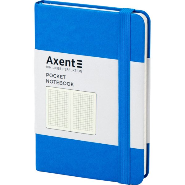 Книга записна Partner А6, клітинка, блакитний 