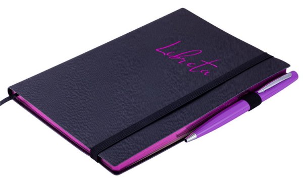 Блокнот діловий LIBRETA А5, 96л, чорний, аркуші в лінію 