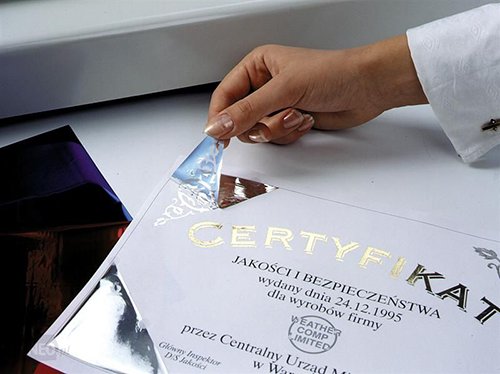 Фольга для ламинатора Crown Roll Leaf, ярко-голубая №08