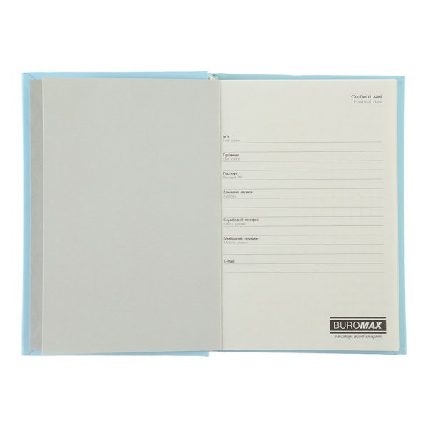 Записна книжка у твердій обкладинці FAVOURITE, PASTEL формат А6, 96л, бузкова 