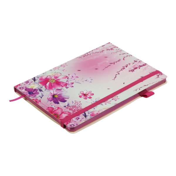 Блокнот деловой CHERIE А5, 96л, розовый, чистые листы