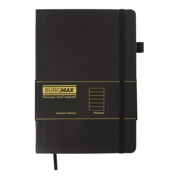 Блокнот деловой BRIEF А5, 96л, черный, листы в линию