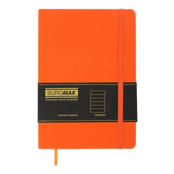 Блокнот діловий TOUCH ME А5, 96л, аркуші в лінію, помаранчевий