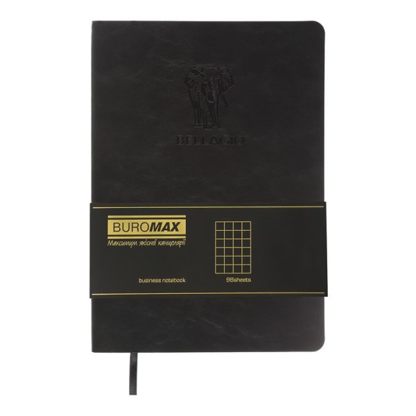 Блокнот деловой BELLAGIO А5, 96л, черный