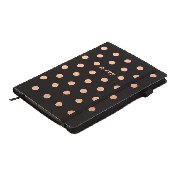 Блокнот діловий RARE А5, 96л, чисті аркуші, чорний папір 