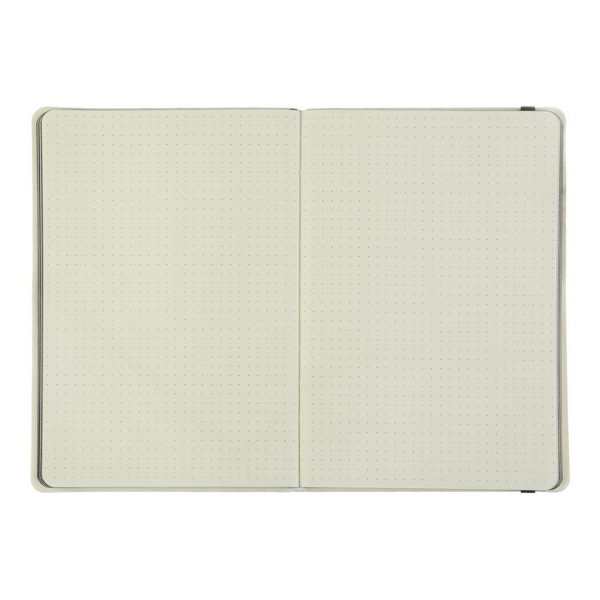Книга записна ETALON 125*195мм, 96л, аркуші в крапку, чорний 