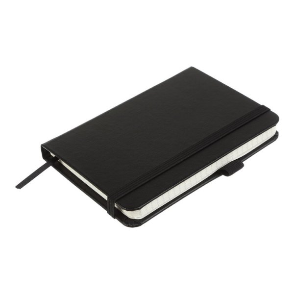 Книга записна ETALON 95*140мм, 96л, аркуші в клітинку, чорний 