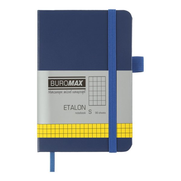 Книга записная ETALON 95*140мм, 96л, листы в клетку, синий
