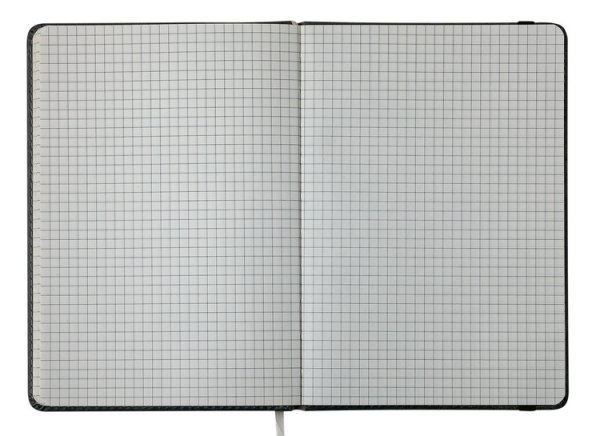 Книга записна PRIMO 125*195мм, 96л, аркуші в клітинку, сірий 