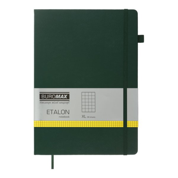 Блокнот деловой ETALON 210*295мм, 96л, листы в клетку, зеленый