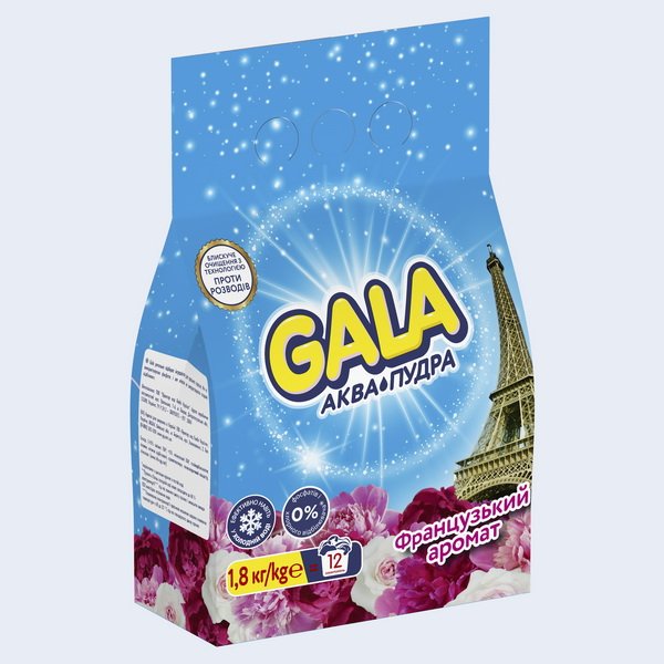 Стиральный порошок автомат GALA, 1,8кг, Аква-Пудра, Французкий аромат