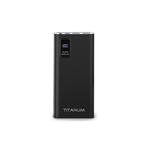 Повербанк TITANUM 727S 20000mAh 22.5W Black 