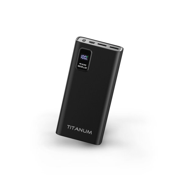 Повербанк TITANUM 727S 20000mAh 22.5W Black 