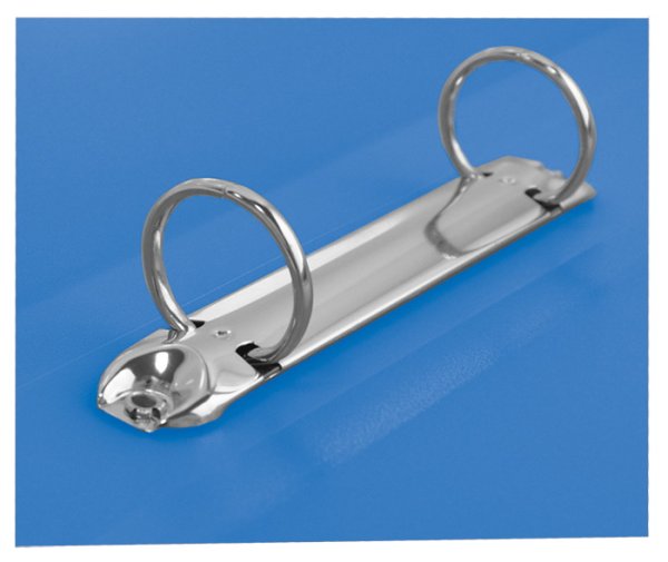 Папка пластикова А4 на 2 кільця ширина торця 25мм, сірий