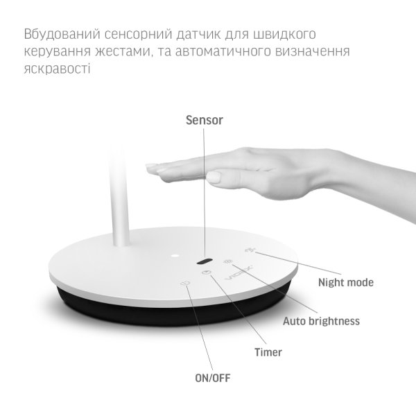 LED лампа настольная VIDEX TF15W 20W 4100K, белый